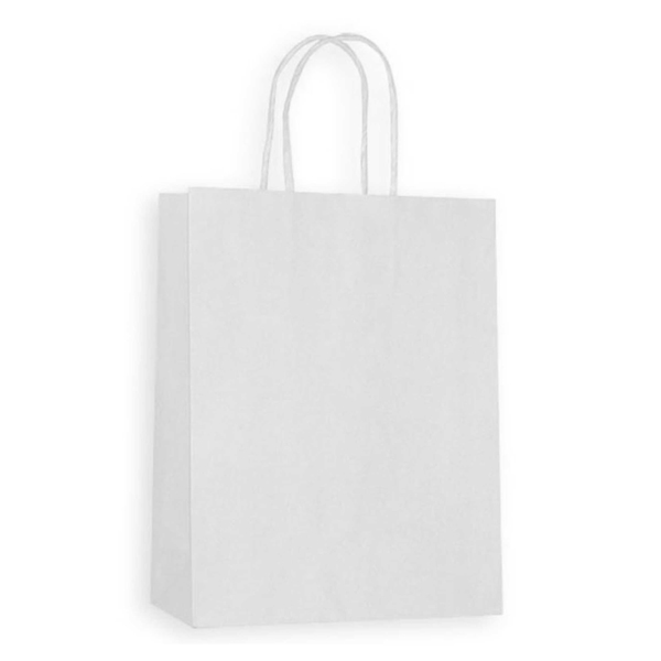 White ThriftyPak With Paper Twist Handles (100)