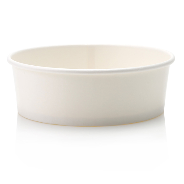 20oz / 590ml White LDPE Lined Salad Bowl (45)