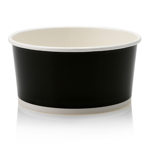 32oz / 940ml Black LDPE Lined Salad Bowl (45)
