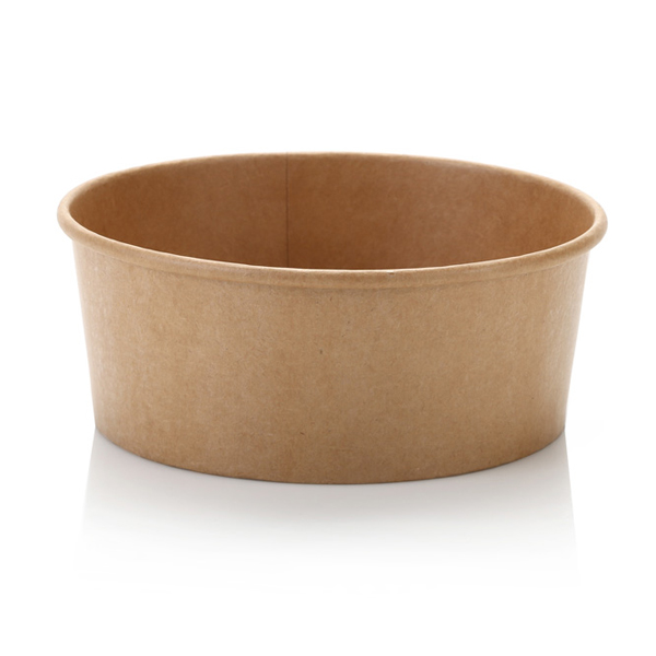 26oz / 760ml Kraft LDPE Lined Salad Bowl (45)