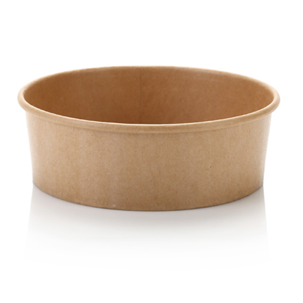 20oz / 590ml Kraft LDPE Lined Salad Bowl (45)