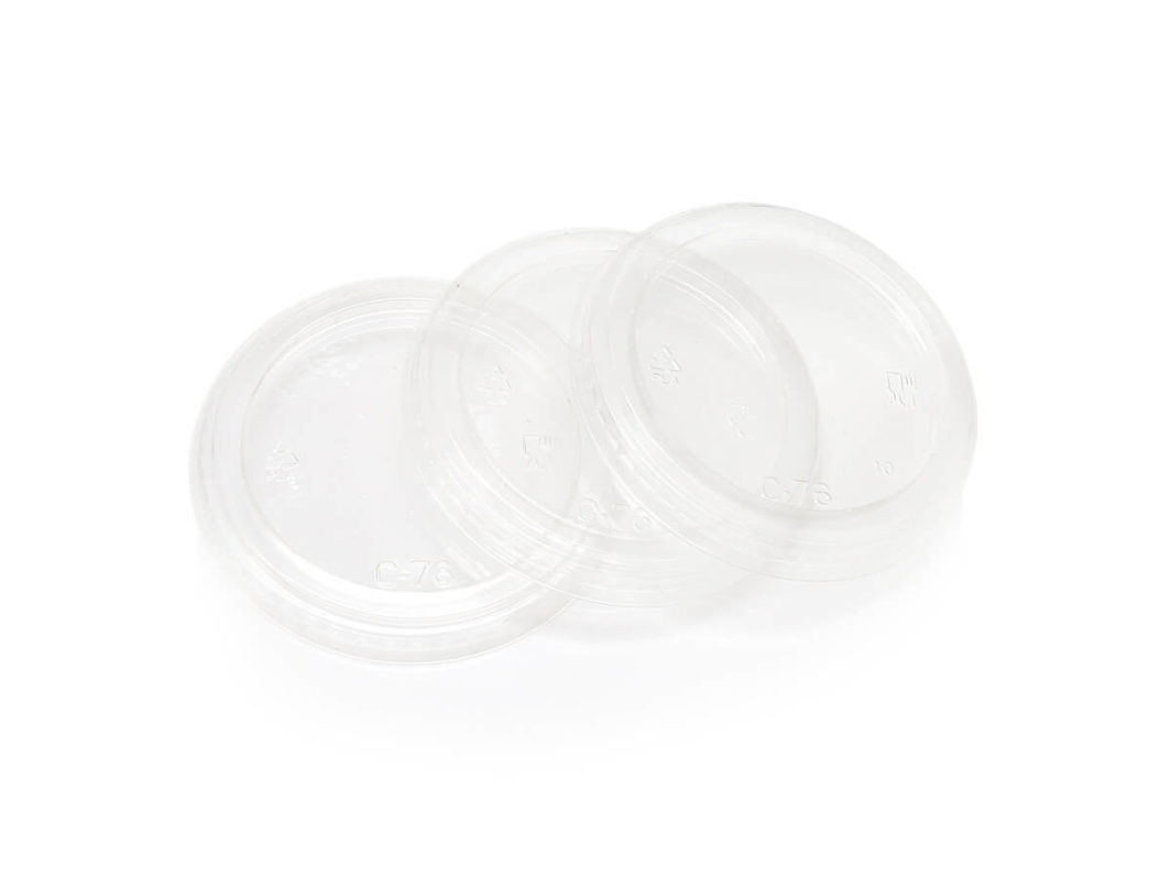 Sugar Cane Portion Cup Multifit Lid - PLA - 30/60/95ml (100)