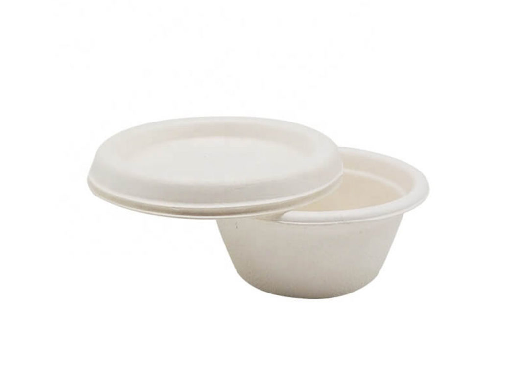 Sugar Cane Portion Cup Multifit Lid - Sugar Cane - 30/60/95ml (100)