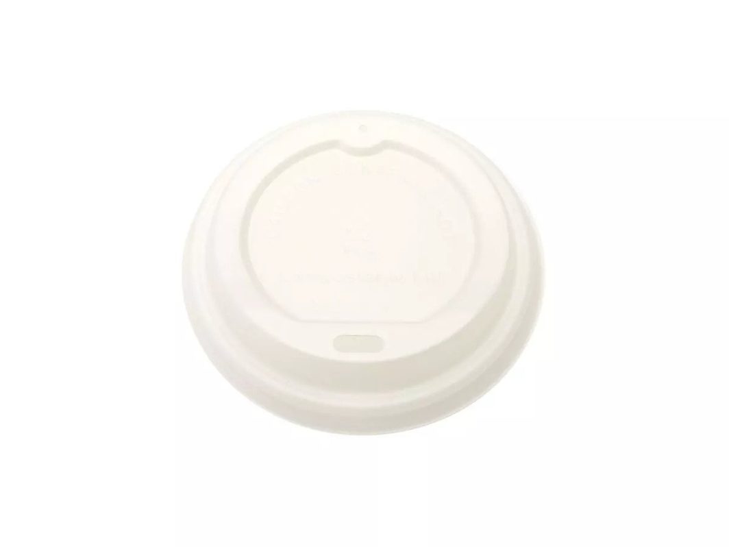 350ml & 500ml CPLA Lid Biodegradable White (50)