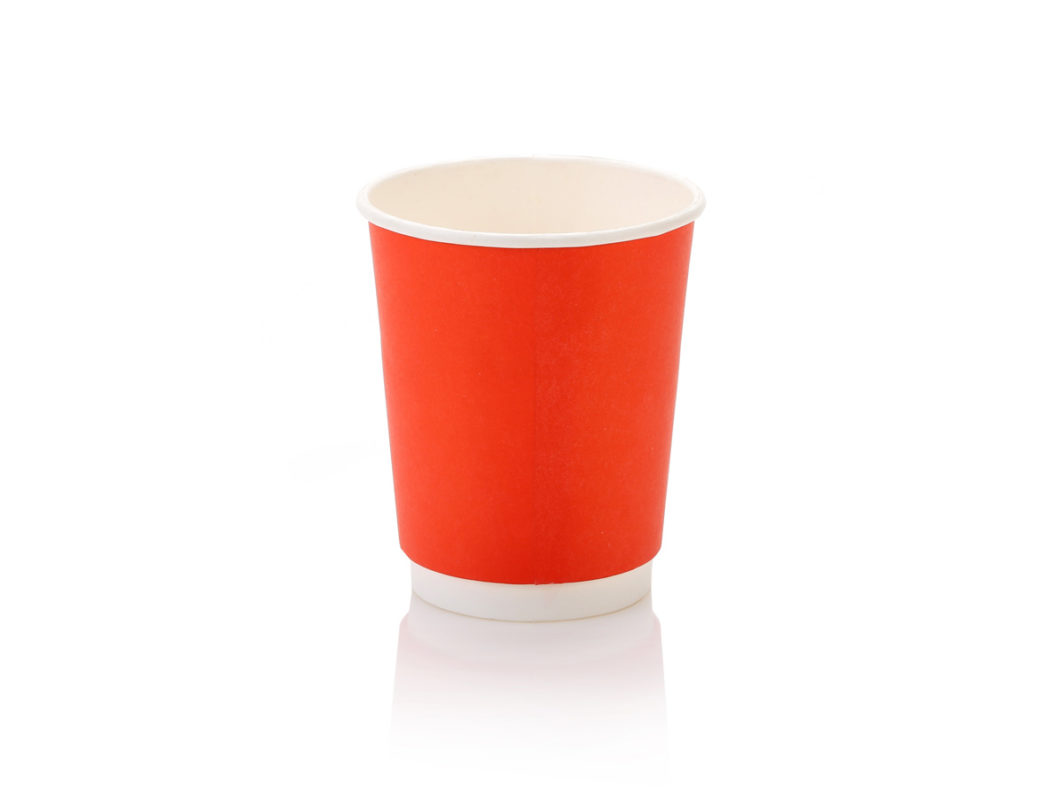 250ml Double Wall Coffee Cup Red (25)
