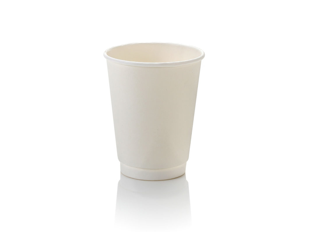 350ml Double Wall Coffee Cup White (25)