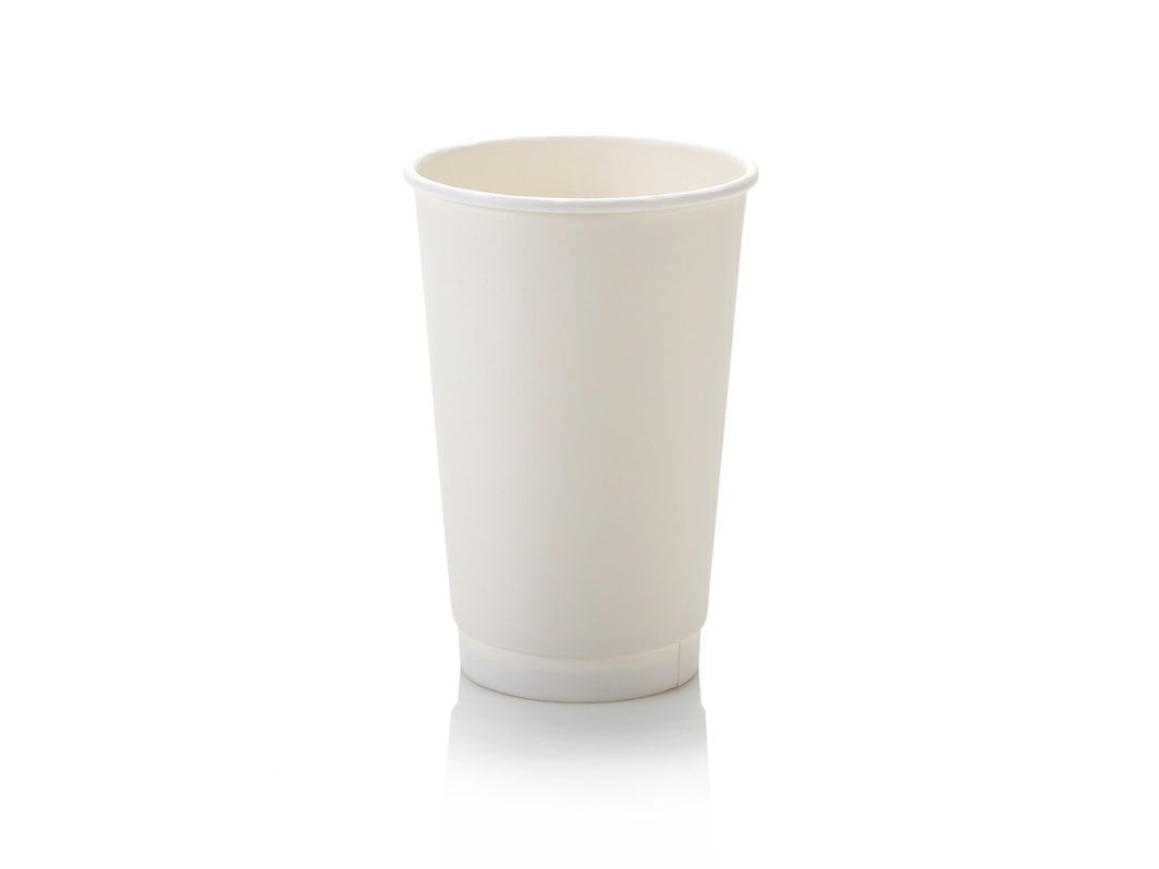 500ml Double Wall Coffee Cup White (25)