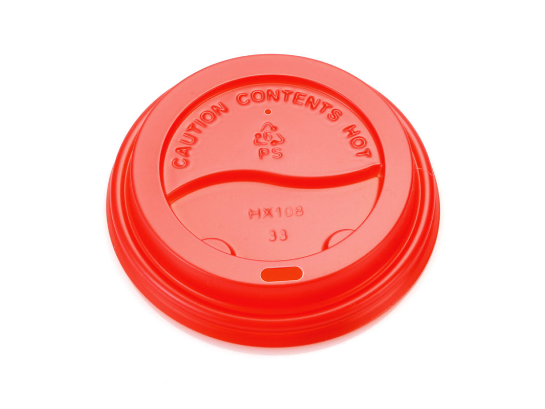 Sip Lid Red for 350ml & 500ml Hot/Coffee Cup (50)