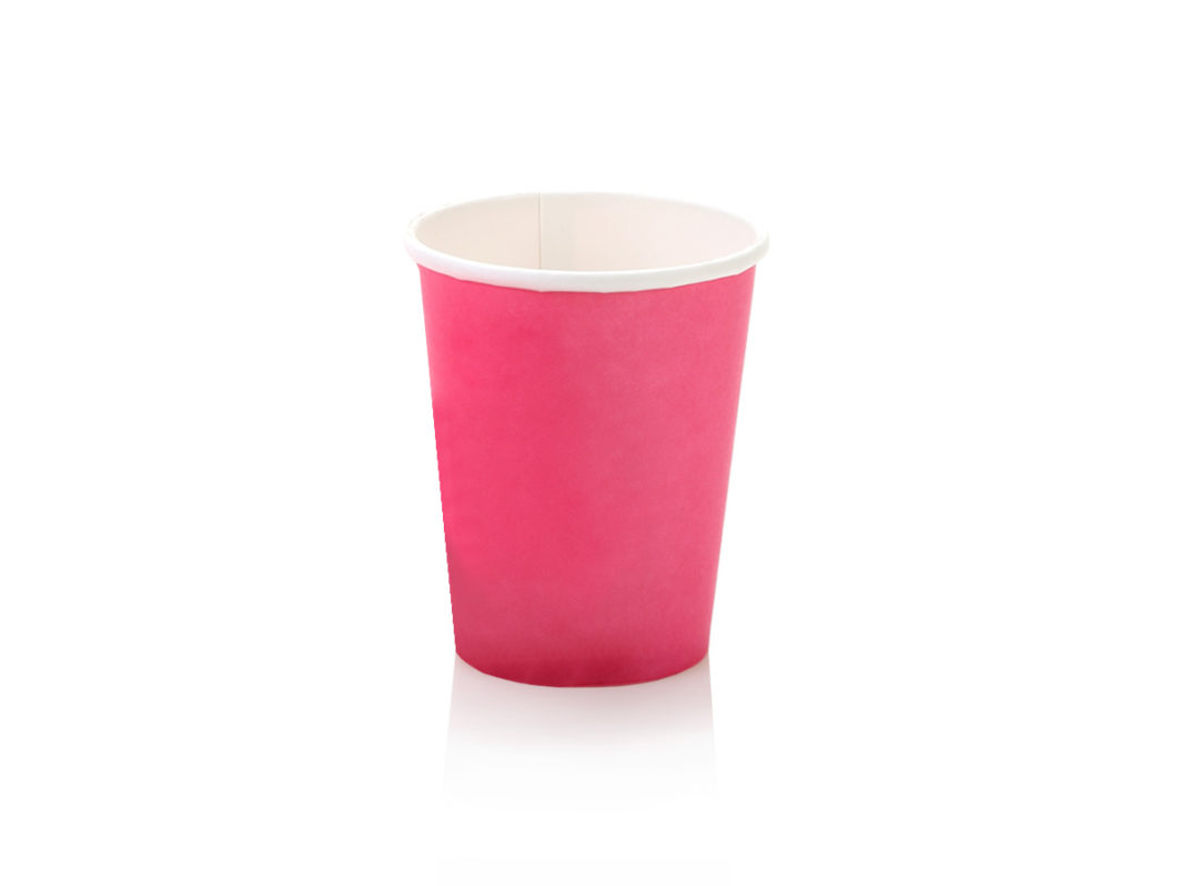 250ml Single Wall Coffee Cup Pink (50)