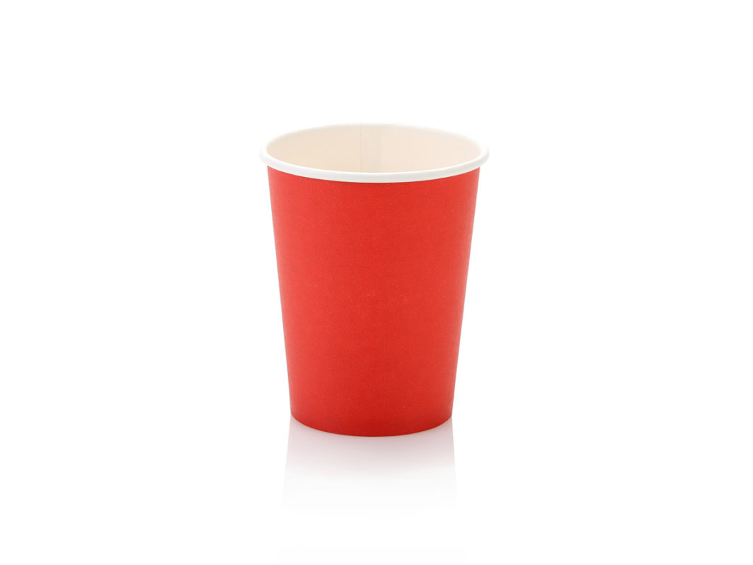 250ml Single Wall Coffee Cup Red (50)
