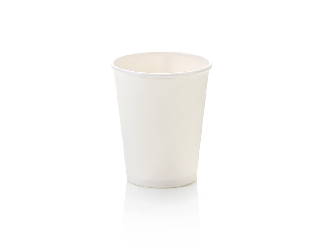 250ml Single Wall Coffee Cup White (50)