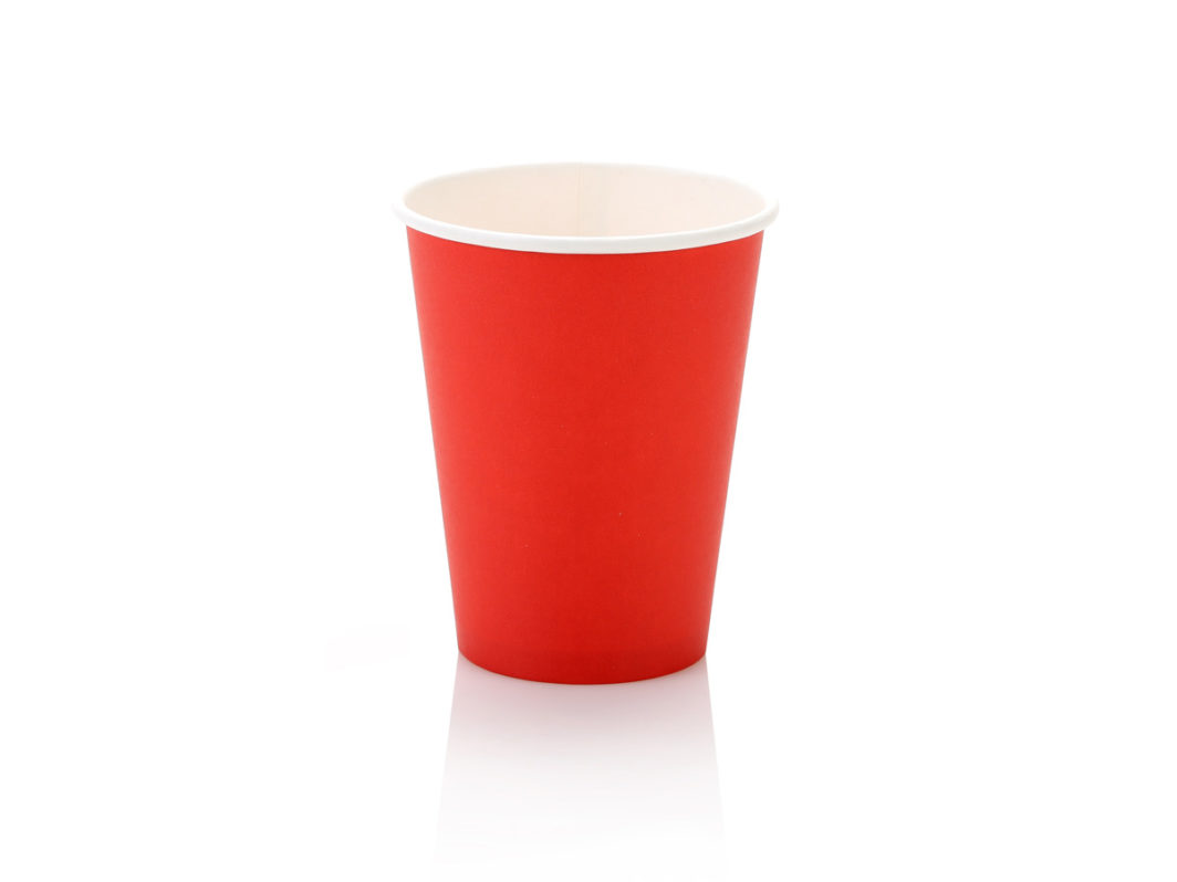 350ml Single Wall Coffee Cup Red (50)