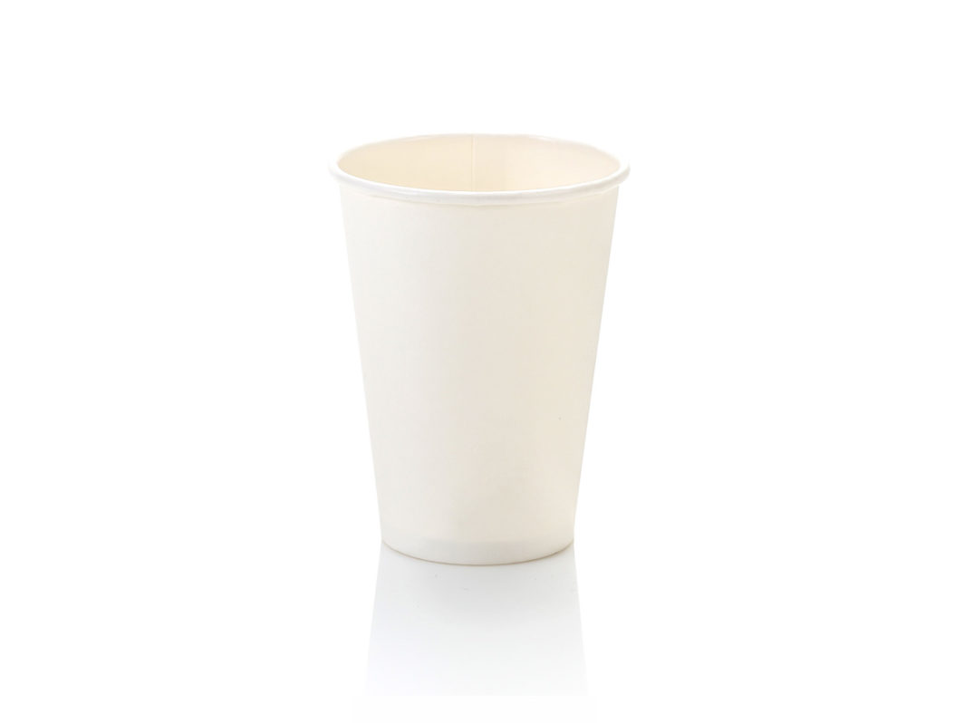 350ml Single Wall Coffee Cup White (50)