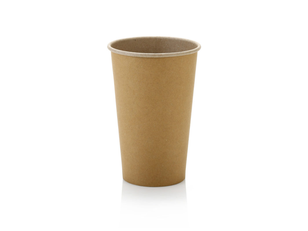 500ml Single Wall Coffee Cup Kraft (50)