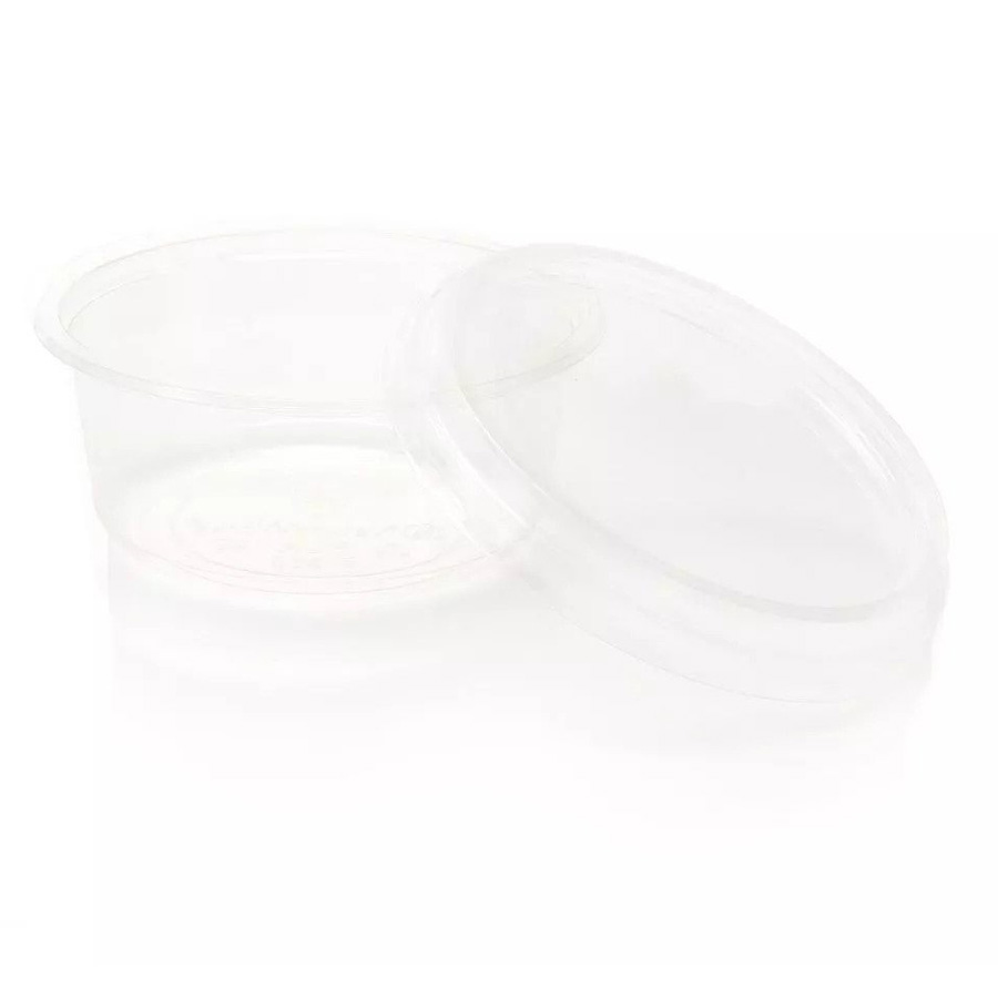 Clear PLA Salad Bowl Multifit Lid 143mm (50)