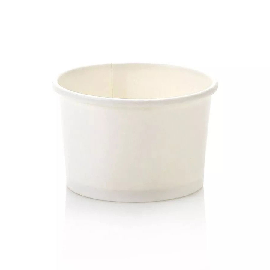 120ml Plain White Vintage Ice Cream Tub (50)