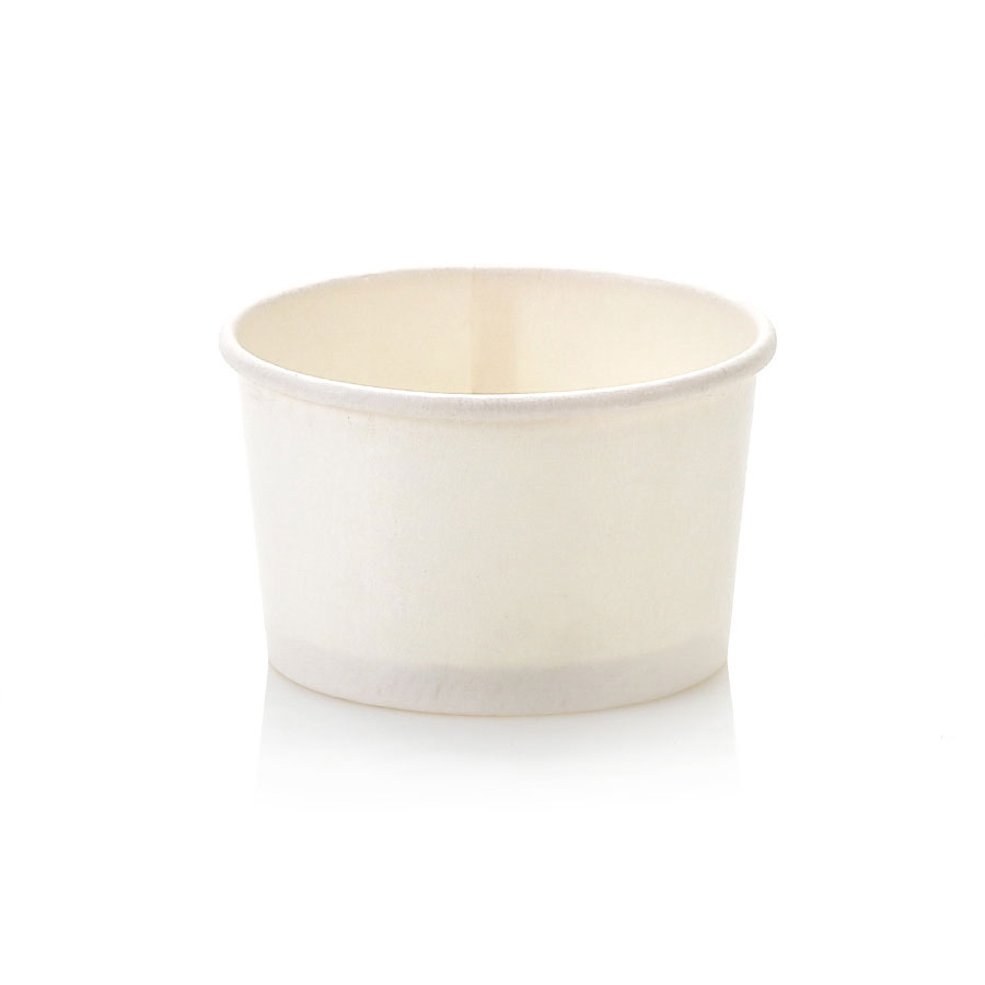 90ml Plain White Vintage Ice Cream Tub (50)