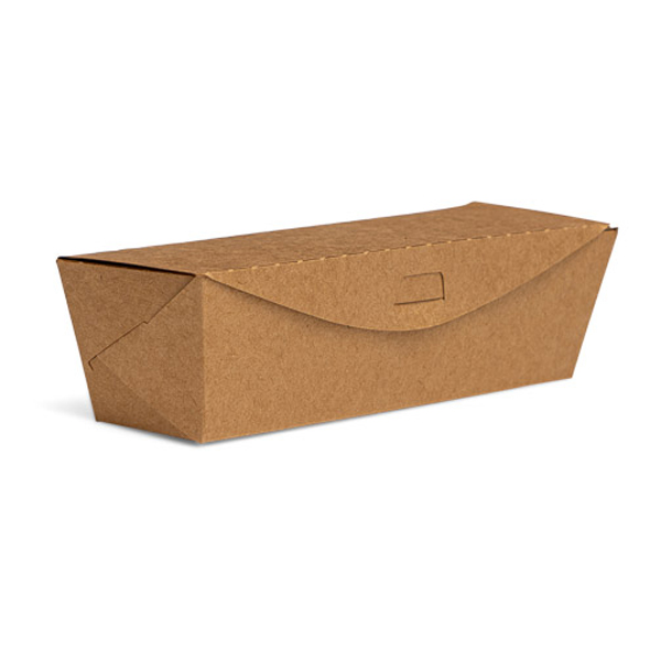 18cm Kraft Hotdog Box (50)