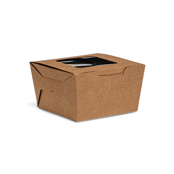 Kraft Brownie Box with PLA Window (50)