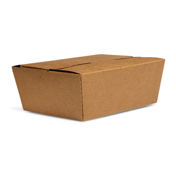 1000ml Kraft Deli Meal Box - Preformed (50)