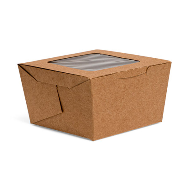 Kraft Hamburger Box With Window (50)
