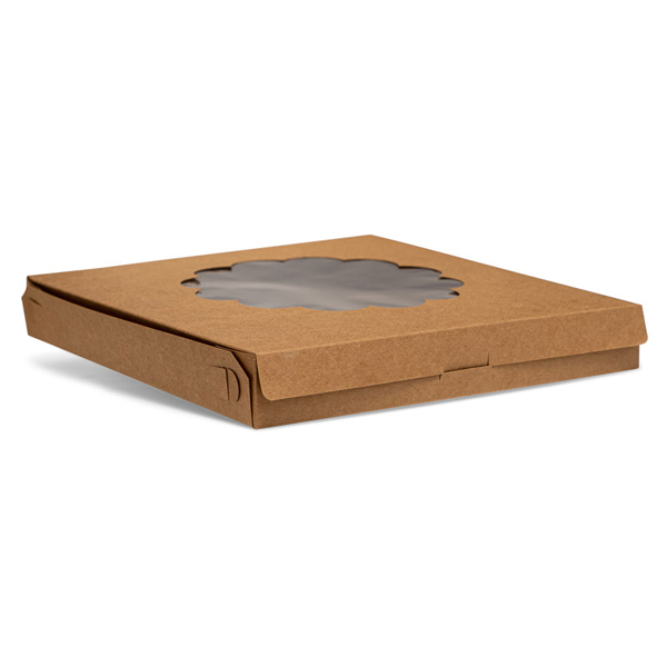 Kraft Quiche Box with PLA Window (50)
