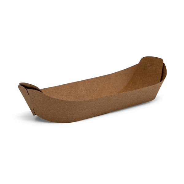 Medium Kraft Boat Food Tray (50)