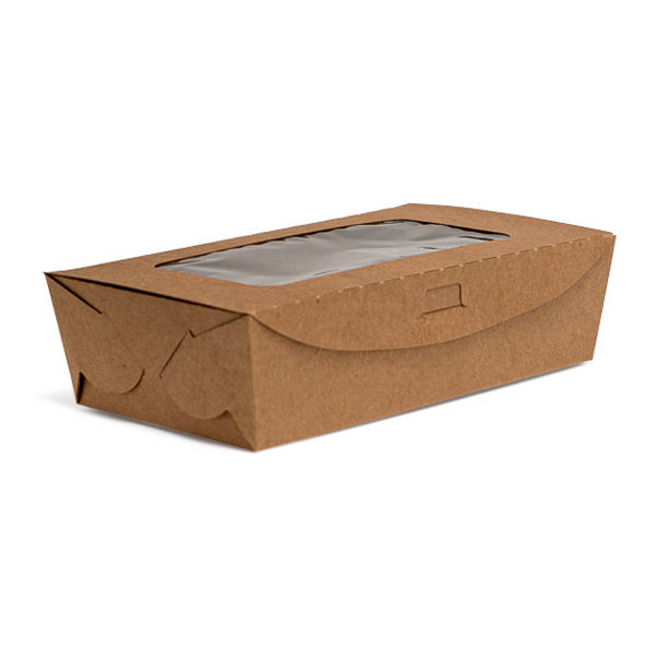Small Kraft Deli Box with PLA Window (50)