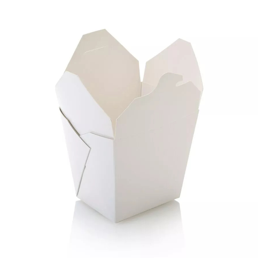 1000ml White Square Noodle Box (25)