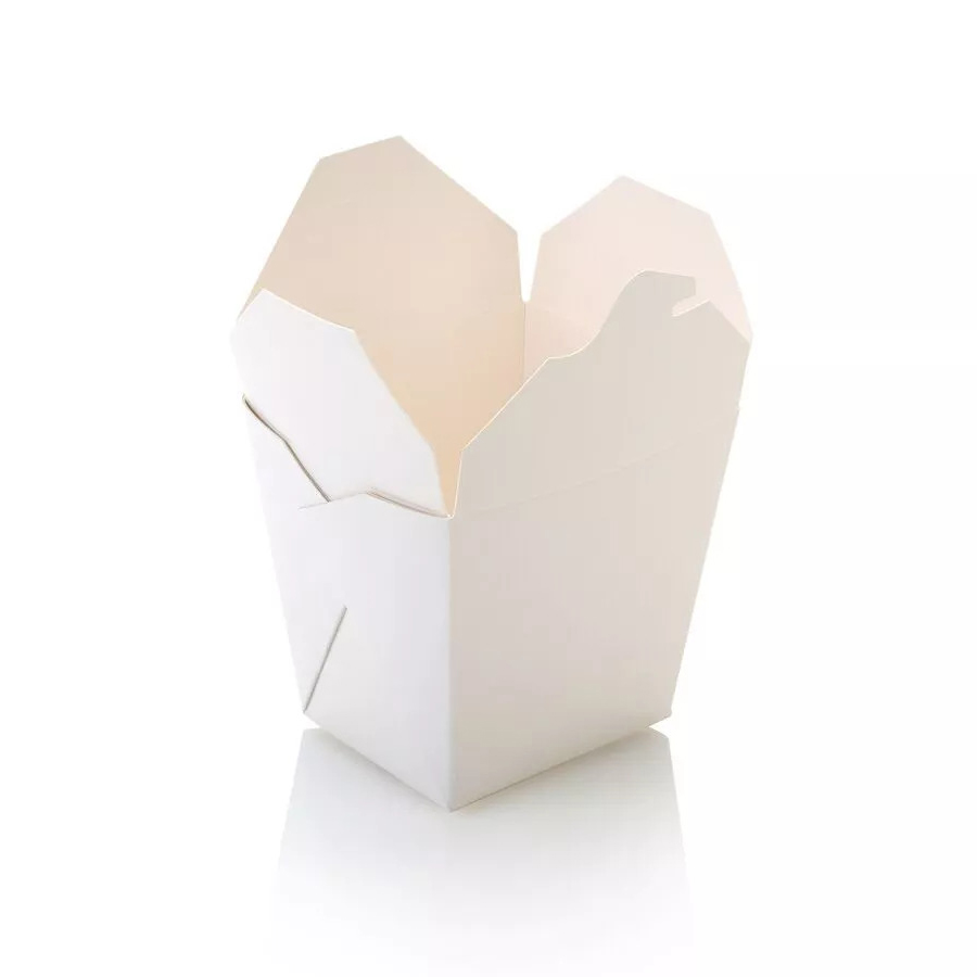 750ml White Square Noodle Box (25)