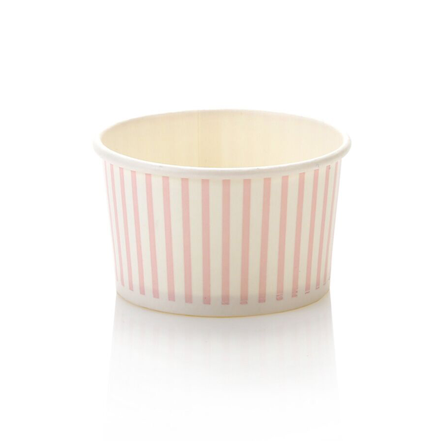 90ml-Baby-Pink-Striped-Vintage-Ice-Cream-Tub-VSP01