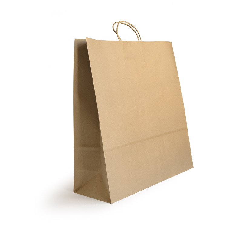 Brown Super King with Paper Twist Handles (125)
