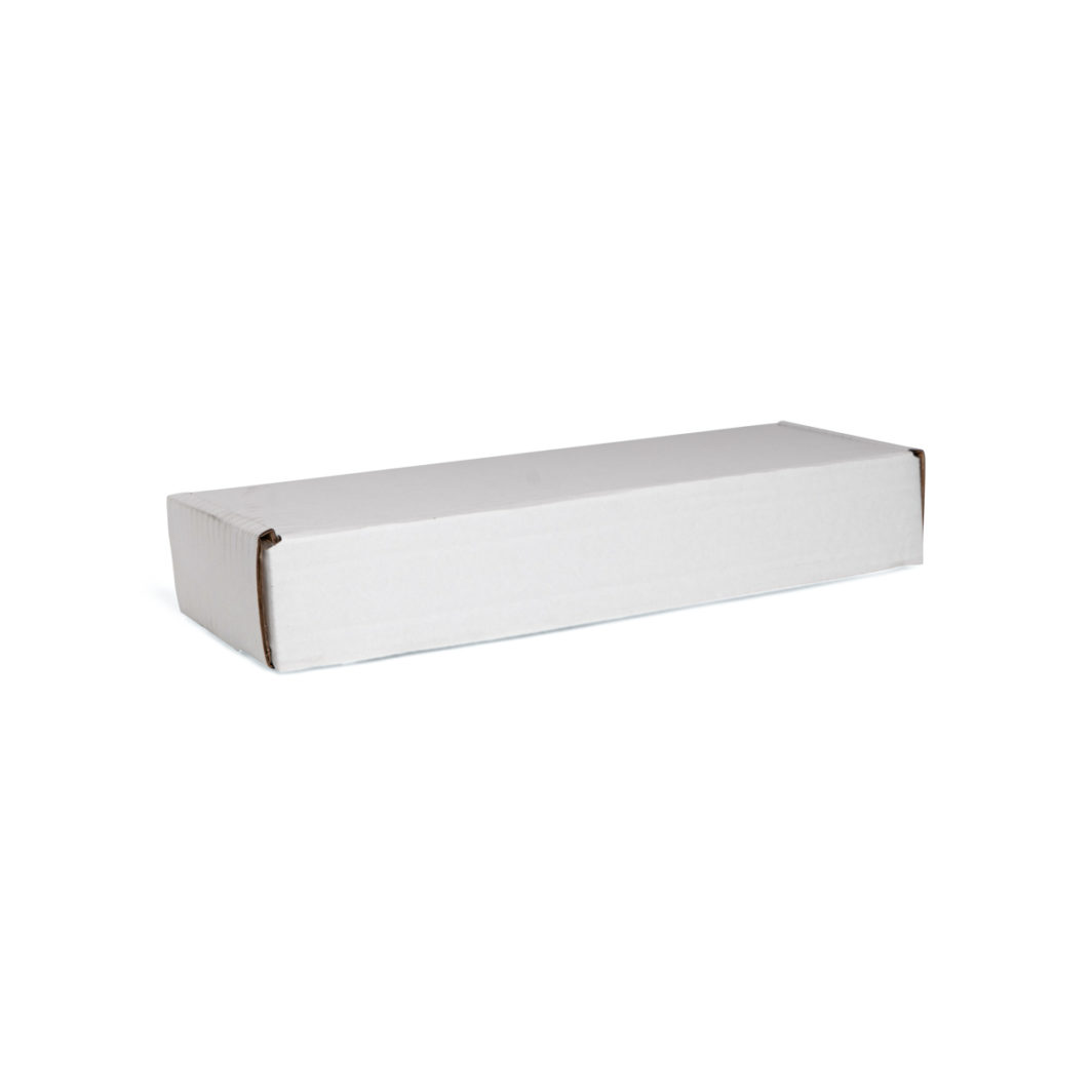 White Self-Locking Box 1 - L310xW100xH50mm (50)