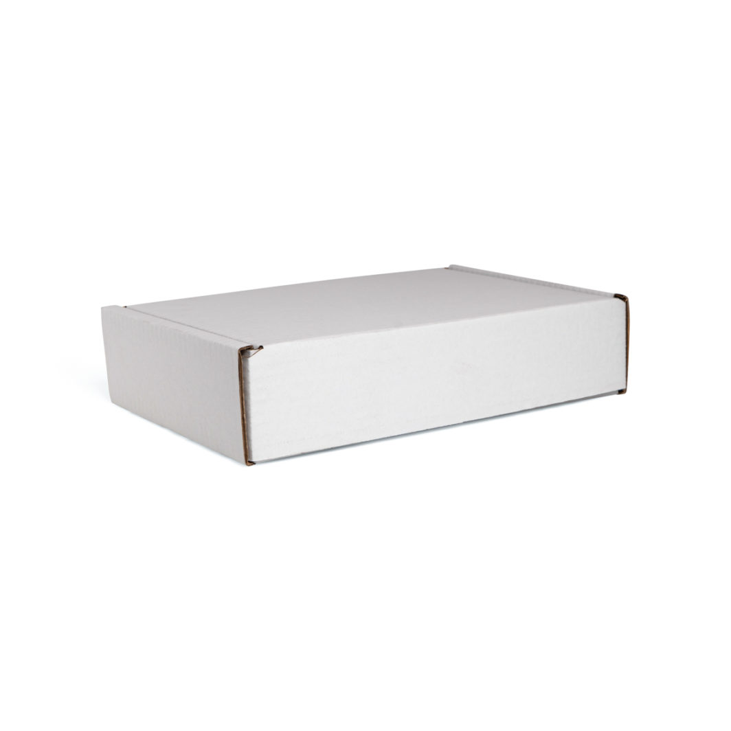 White Self-Locking Box 2 - L271xW187xH63mm (50)