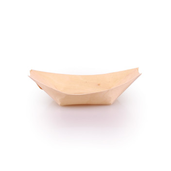 PB002 Catering Supplies Pine Boat 5 140-x-85-x-80-mm