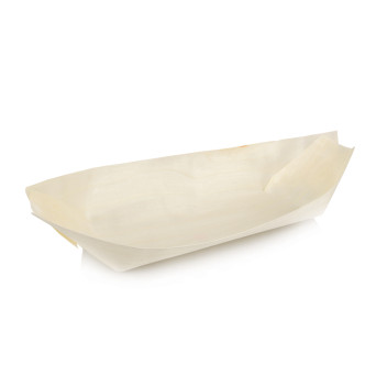 PB004 Catering Supplies Pine Boat 9 245-x-145-x-110-mm