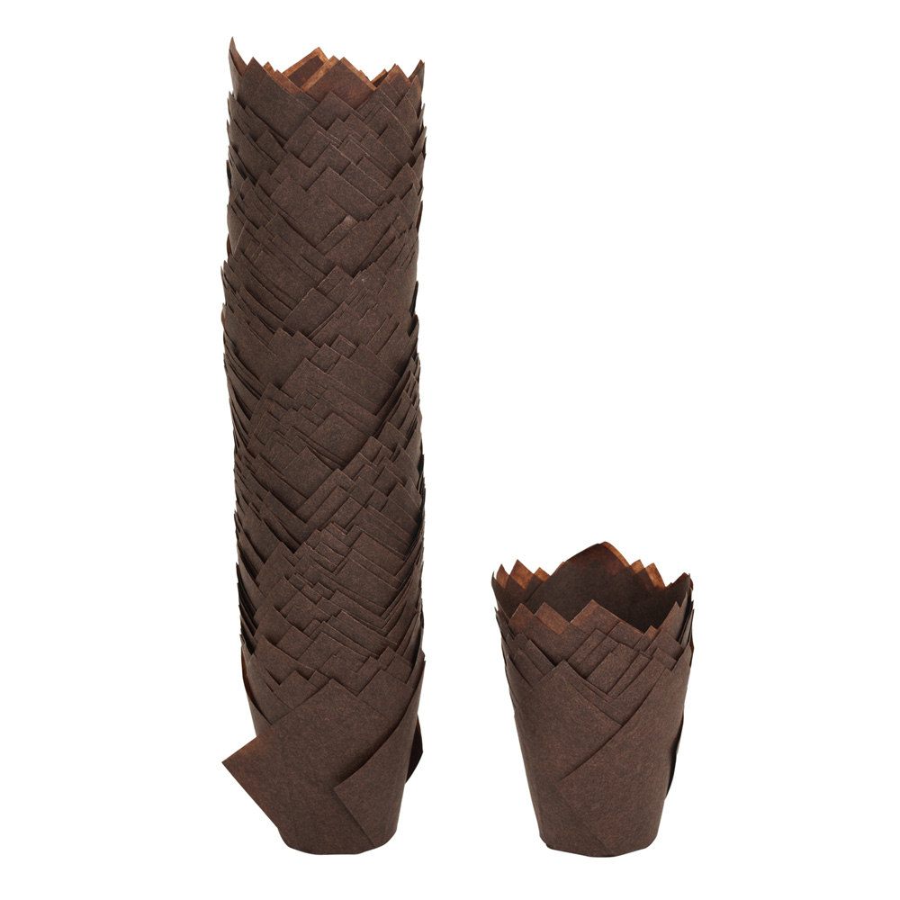 Baking-Brown-Tulip-Muffin-Cup-160mm-x-160mm-BKG001