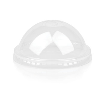 Clear PET Multifit Arch Dome Lid with Straw Hole (50)