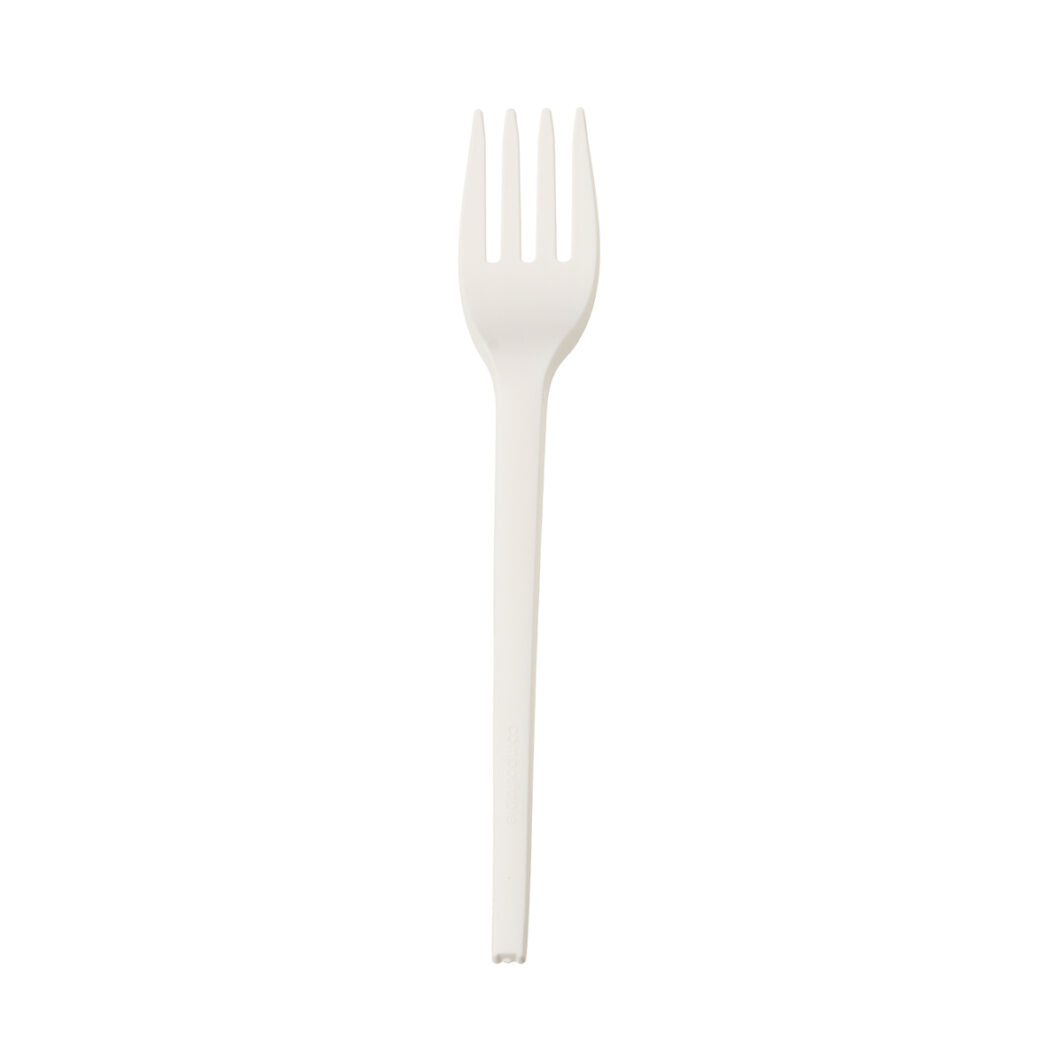 CPLA White Biodegradable Fork 16cm (50)