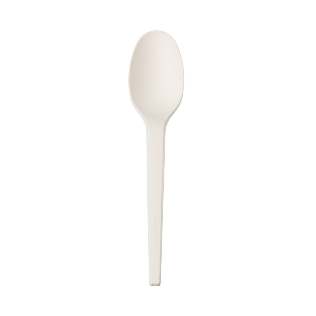 CPLA White Biodegradable Spoon 16cm (50)
