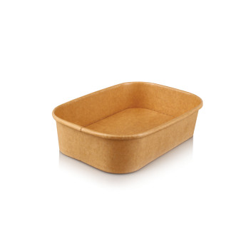 Kraft Rectangle Salad Bowl 500ml (50)