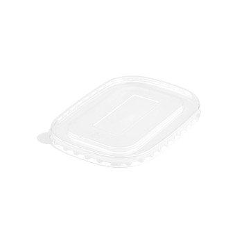 Rectangle PET Multifit Lid for 500/ 750/ 1000 ml Salad Bowl (50)