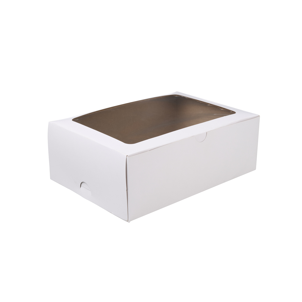 6 Cupcake Window Box - White (100)