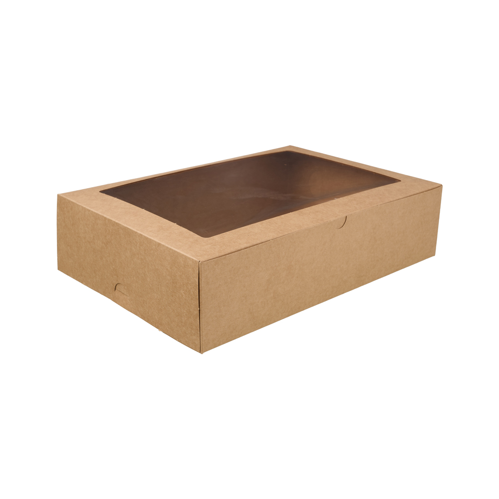 12 Cupcake Window Box - Kraft (100)
