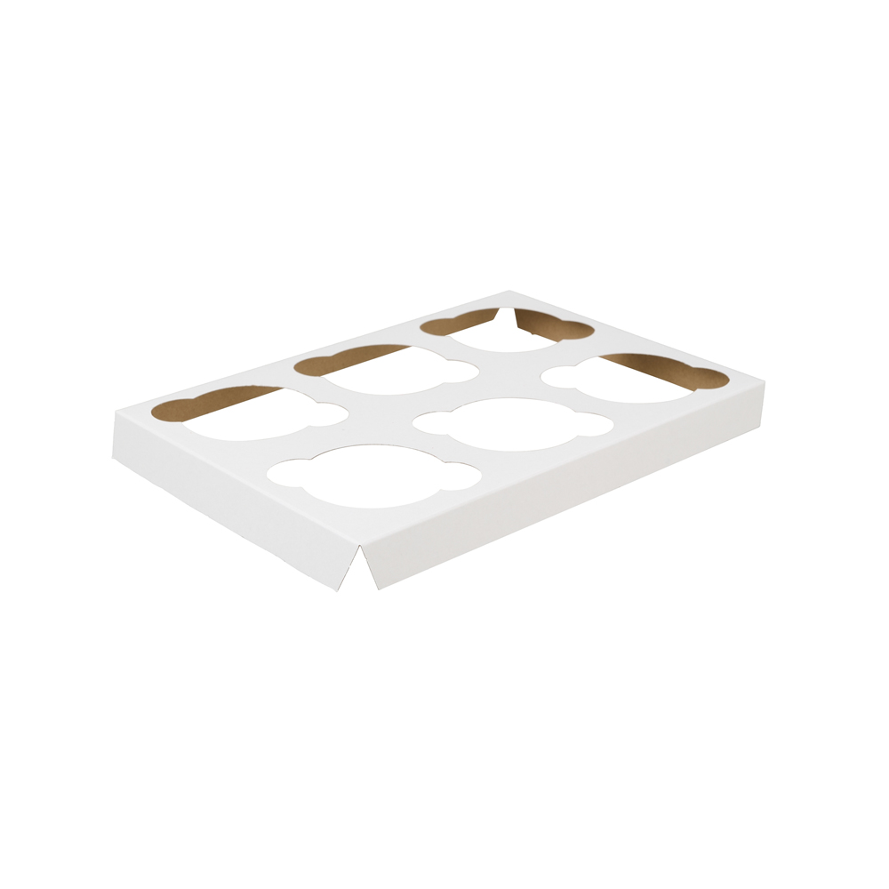 6 Cupcake Insert - White (100)