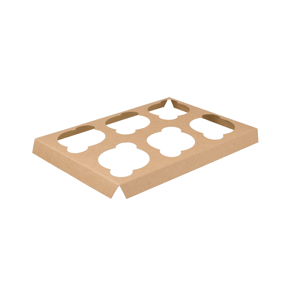 6 Cupcake Insert - Kraft (100)